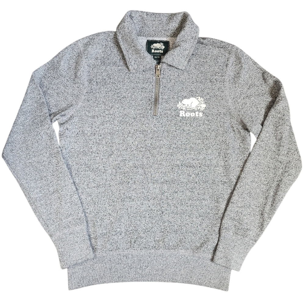 Roots Salt And Pepper Zip Polo - Picture 2 of 4